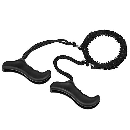 Folding Chain Saw Jagged Chainsaw Manual Steel Wire Saw Hand Camping Hiking Hunting Emergency Survival