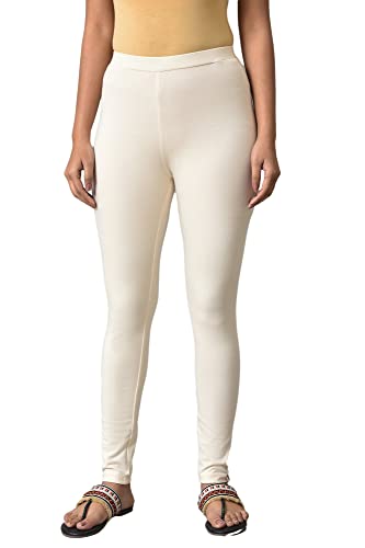 Image of W for Woman Women's Regular Fit High Rise Coral Cotton Jersey Tights