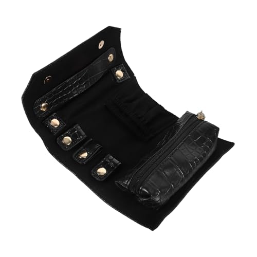 Levemolo Jewelry Roll Organizer Travel Jewelry Pouch Storage Bag Necklace Roll Holder