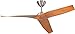 Craftmade PIR48BNK3 Pireos Dual Mount 48 Inch Ceiling Fan With Remote & Wall Control, 3 Teak Wood Blade, Brushed Polished Nickel