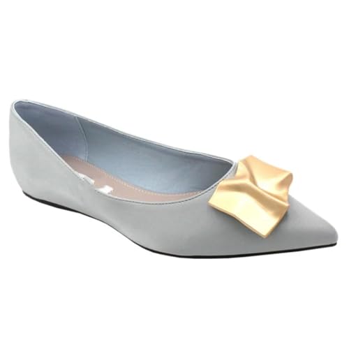 Women Summer Solid Color Flats Shoes Trendy Pointed Toe Slip-On Shoes2