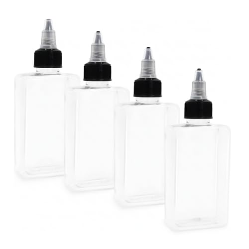 SZTTY Kitchen Oil Dispenser Bottle with Twist-On Cap, Leak-Proof and Portable for Cooking, BBQ & Salad Dressing (4-Pack)