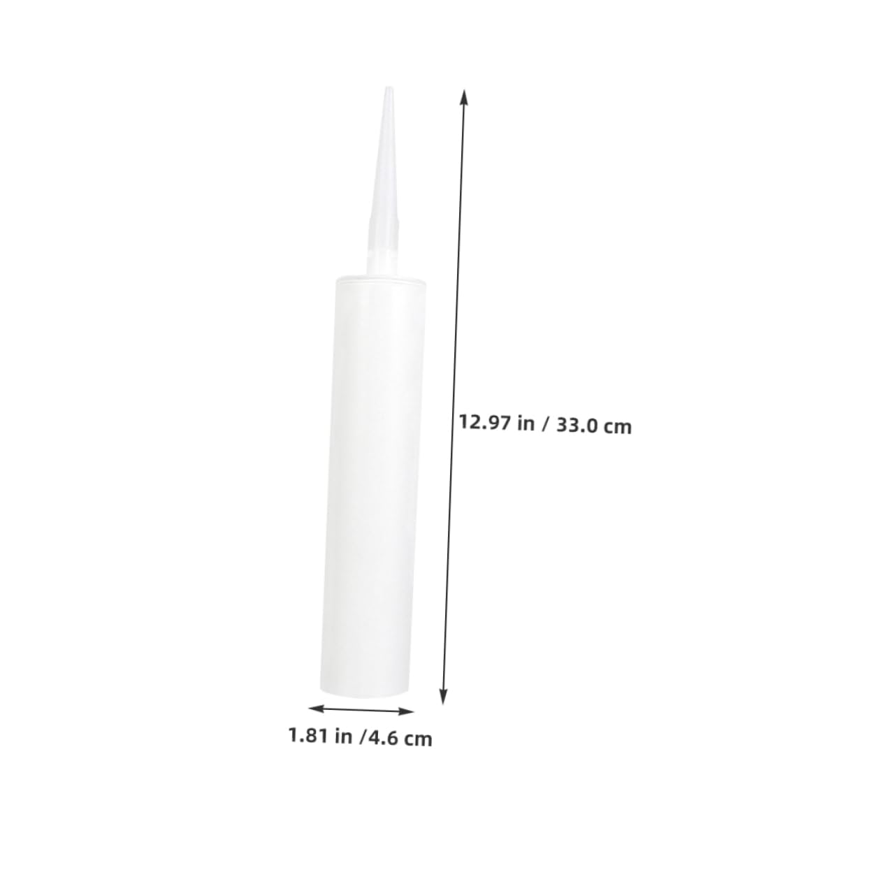 Plastique Tubes de Calfeutrage Lot de 20 Rechargeables, Blanc