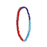 KBOLAE Tobilleras coloridas con cuentas de arroz únicas y duraderas, exquisitas hechas a mano, bohemias, multiusos, elegantes, para niñas, estilo 1, as description, Plástico, como se muestra en la
