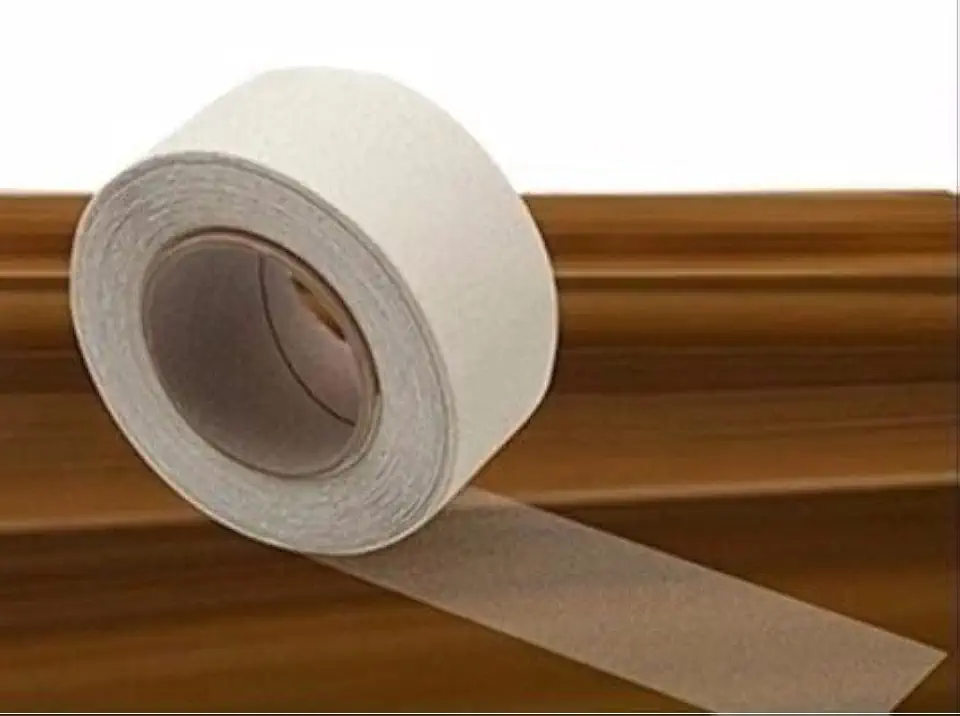 5 mts Fita Antiderrapante Transparente Emborrachada, Resistente à Água, para Escadas e Banheiros