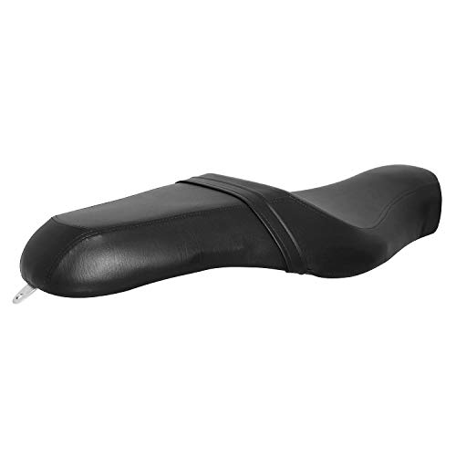 Motorcycle Front Driver Rear Passenger Two Up Leather Seat Cushion for Harley Davidson Sportster Iron 883 XL 1200,Black