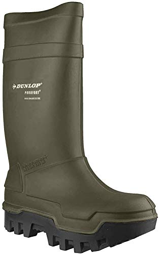 DUNLOP Protective Footwear Herren Purofort Thermo+ Fuld sikkerhed Gummistiefel, Grün, 44/45 EU
