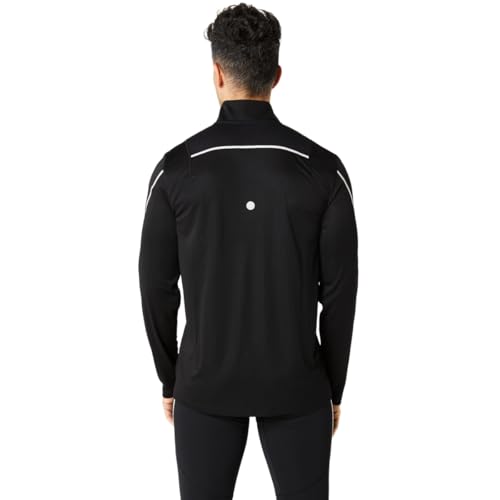 ASICS Men's Road 1/2 Zip TOP Running Apparel, L, Performance Black2