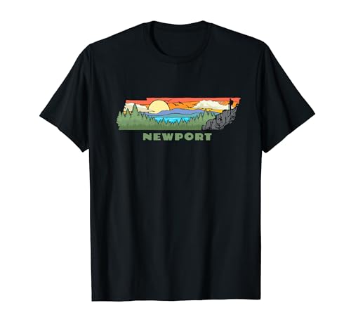 Newport Tennessee Nature Outdoor Hiking Retro T-Shirt
