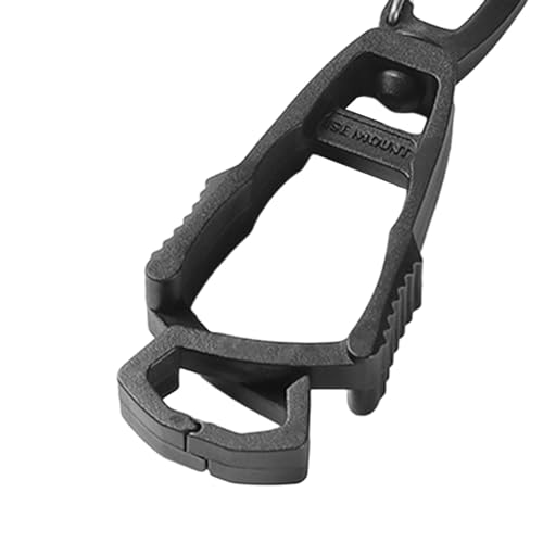 Image of Outdoor Glove Clip Anti Lost Multipurpose Hook for Outdoor Belt Loop Glasses Black | Sporting Goods | Outdoor Sports | Climbing & Caving | Carabiners & Hardware