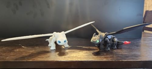 Image of Dragon Toys for Kids, Collectible Toys, Mini Dragon Toy, Dragon Action Figure, Dragon Toy for Fans & Collectors (Black-White)