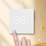 ZYWUOY Termostato intelligente Wifi, riscaldamento elettrico a parete per riscaldamento dell'acqua, termostato WiFi a LED (W-Acqua/caldaia a gas)