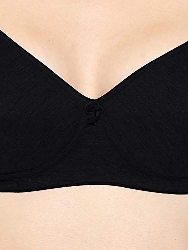 Image of SONARI 0015 Women's Light Padded Cotton Bra | Wire-Free, Medium Coverage, Sewn-in Bump for Natural Lift