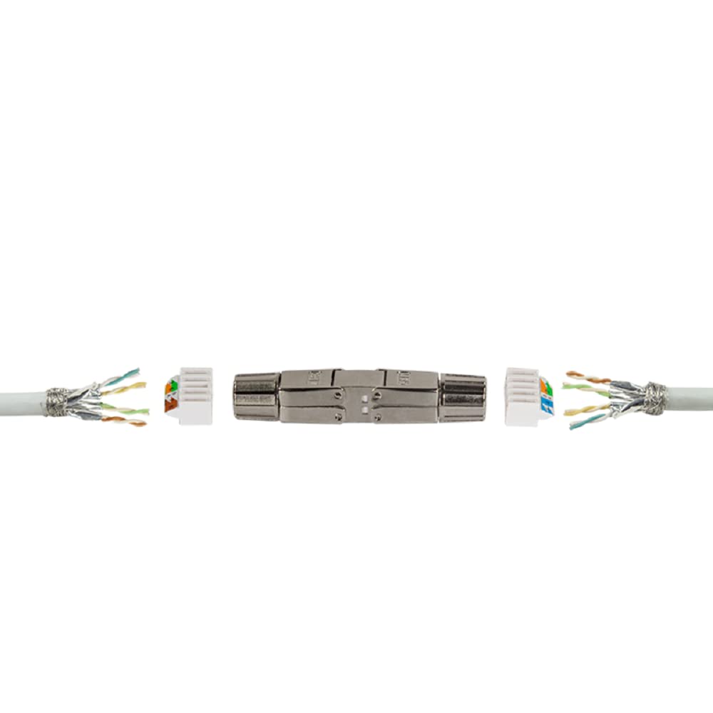 Field-Assembly Cable Connector, Cat.7, Shielded, Narrow Design