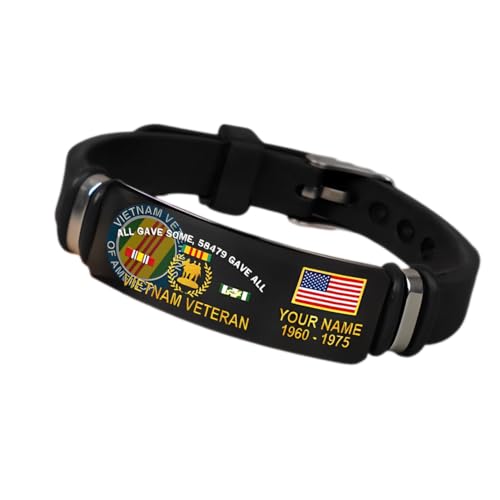 Personalized Vietnam Veteran Bracelet, All Gave Some 58479