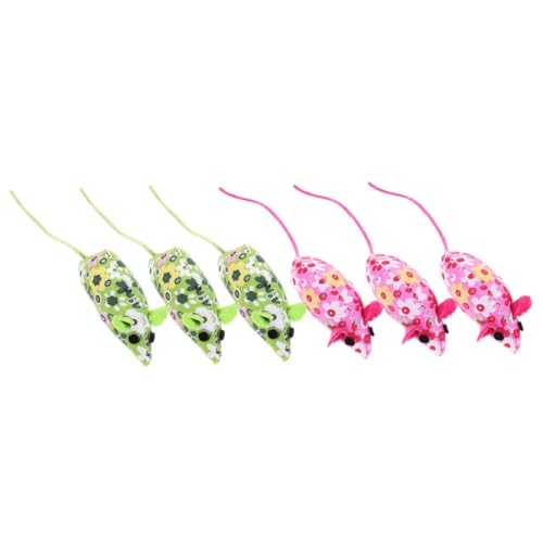 BUGUUYO 6 Piezas Juguete del Gato del ratón Juguete de Hierba gatera para Gatos Gato de Juguete Parque para Gatos Gatito Gato de Peluche Ratones de Juguete ratón Gato Juguetes Felpa