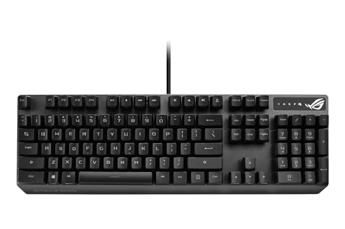 ASUS Mechanical Gaming Keyboard - ROG Strix Scope RX | Optical Mechanical Switches | USB 2.0 Passthrough | 2X Wider Ctrl Key for Greater FPS Precision | Aura Sync, Armoury Crate RGB Lighting, Black