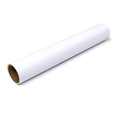 Matte White Removable Repositionable Adhesive Vinyl 12" by 15 FEET Roll - for Cricut, Silhouette Cameo, Craft Cutters, and Vinyl Cutters by StyleTech