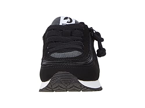 Billy Footwear Kids Joggers For Little & Big Kids - Removable Insole, Lace Detailing Sporty Combination Kids Sneakers - Black/Charcoal 1 Little Kid M #TOP4