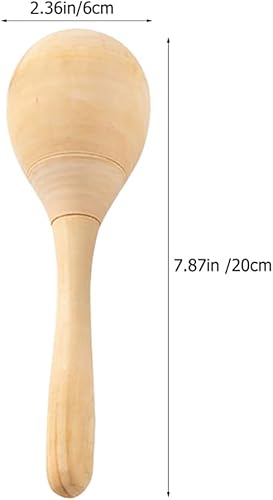 Miniatura 5 de Vaguelly 20 maracas de madera, maracas de madera en blanco, maracas sin terminar pintadas a mano, maracas mexicanas, fiesta maracas, instrumentos