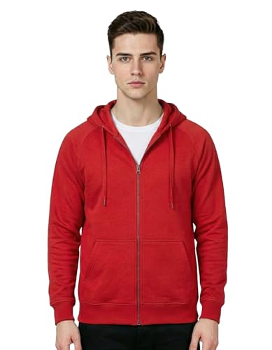 Image of AWG ALL WEATHER GEAR Hoodies for Men | Men's Solid Hooded Sweatshirt | Winter Wear | Pullover | Jackets for Men Stylish | Zipper Hooded Sweatshirt