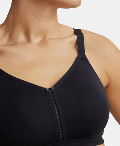 Image of Jockey ES27 Women Wirefree Non Padded Super Combed Cotton Elastane Stretch Full Coverage Minimizer Bra