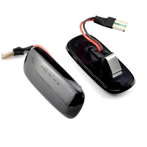 VINCTV Turn Signal Indicator Accessories Dynamic Side Marker Turn Signal Indicator Repeater Light Compatible With A8 For D2 1999-2002 OEM 8N0949127A(Black)