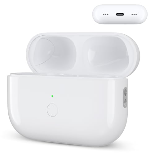Wireless Airpod Pro Charging Case for 2nd & 1st Gen Replacement Charger with Fast Pairing Audio Alerts (No Earbuds) (Type-C Port Size)