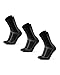 Produktbild DANISH ENDURANCE LDR Crew Socks 39-42 Black/Grey 3-pack