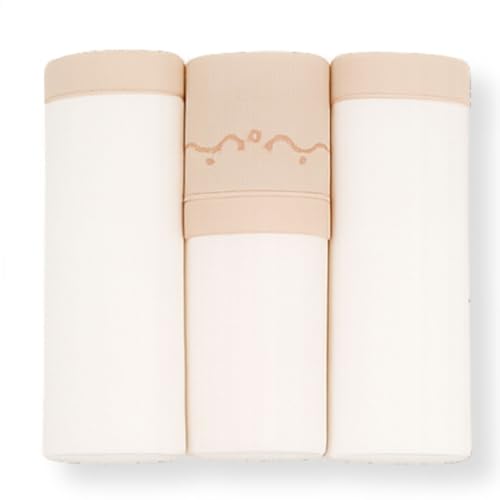 Cueiro para Bebe 100% Algodao Kit com 3 Unidades (Creme/Bege)