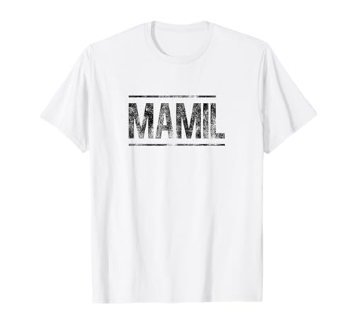 MAMIL - Middle-Aged Man In Lycra Funny Logo Cycling - T-Shirt