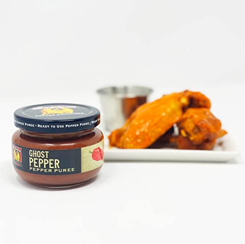 Louisiana Pepper Exchange Ghost Pepper Puree Sauce, Super Hot Chili Spicy Flavor Seasoning, Plant-Based, Gluten-Free, Replaces Ghost Pepper Powder - Image 3