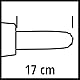 Original Einhell Hochentaster-Aufsatz (Hoch-Heckenscheren-Zubehör, passend für Akku-Teleskop-Heckenschere GE-HH 18/45 Li T, 17 cm Schnittlänge, autom. Kettenschmierung)