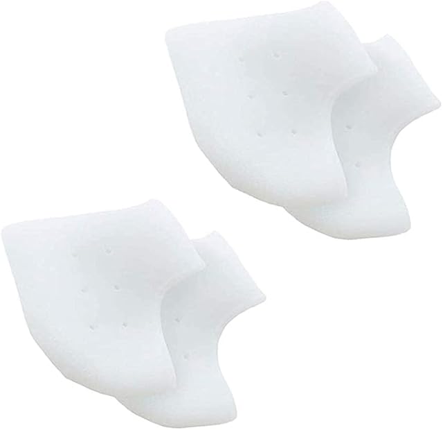 2 Pairs Heel Cup, Silicone Heel Protectors, Breathable Gel Heel Cushion Heel Pads for Plantar Fasciitis, Heel Pain Relieve, Heal Dry Cracked Heels