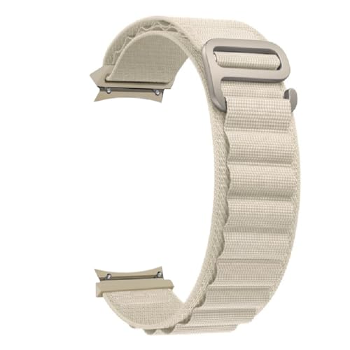 Image of T TECLUSIVE Nylon Alpine Strap Band Compatible for Galaxy Watch 6 / Watch 6 Classic /Galaxy Watch 5 Pro /Galaxy Watch 4 / Watch 4 Classic | Adjustable Cloth Band Loop with Metal Lock