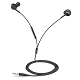 UrbanX M20 3.5mm Wired Earbuds 2, Steam Deck 2, PC| in-Ear Gaming Headphones with Microphone, Noise Isolating Deep Bass for Work from Home Calls & Travel (Black)