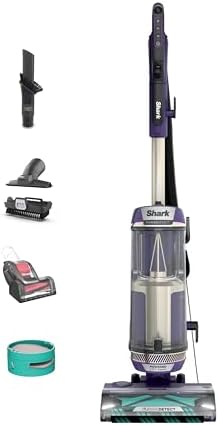 Shark POWERDETECT Upright Vacuum Cleaner with HEPA Filter, Heavy Duty Vacuum with Powerful Suction for Pet Hair Pickup, DuoClean Technology, Powered Lift-Away, Ideal for Carpets & Hardfloors, AZ4002
