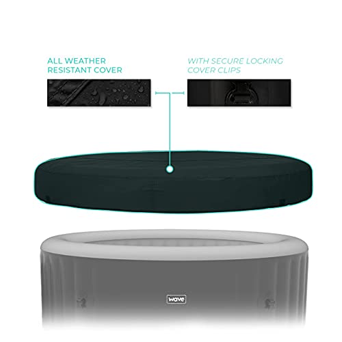 Wave Spa Atlantic 2-4 Person Round Inflatable Hot Tub, Fast Heating Portable Outdoor Hot Tub Spa with 105 Massaging Air… - Image 6