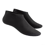 Zapatos de agua antideslizantes de 3 mm para hombres y mujeres, calcetines térmicos de neopreno para natación, surf, esnórquel, playa, caminar, deportes acuáticos (XL, negro)
