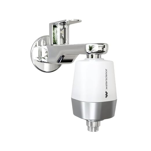 WaterScience CLEO Shower and Tap Filter for Hard Water | Water Softener for Bathroom | For Borewell/Tanker Water - CLEO-SFU-717