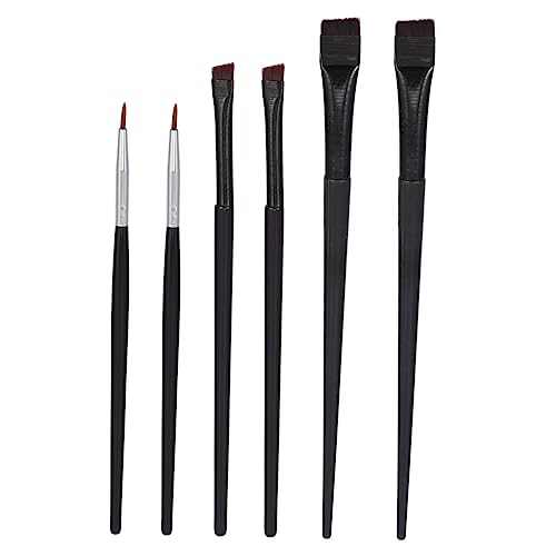 Didiseaon 6Piezas Cepillos Lineador Herramientas De Maquillaje De Ojos Cepillos Prácticos y Duraderos Para Delinear y Maquillar Para Tipo