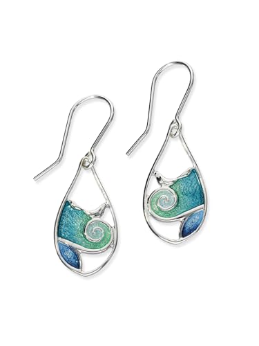 Boucles d'oreilles pendantes argent toundra bijoux Écosse femme