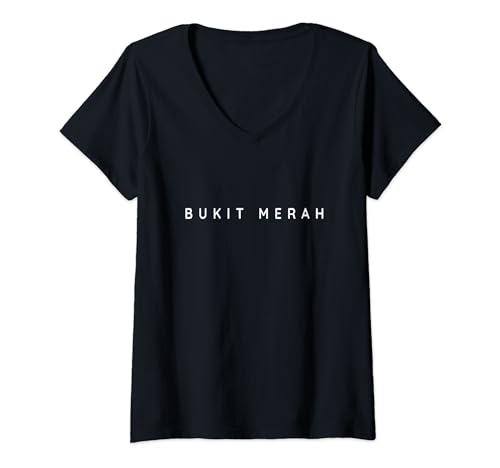 Recuerdos de Bukit Merah. Bukit Merahan//Ciudad de Bukit Merahans Camiseta Cuello V