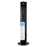 Igenix DF0030BL Oscillating Tower Fan, 30 Inch, 3 Speed Settings, 2 Hour Timer with Auto Shut Off, Black