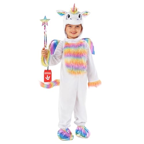 Morph Disfraz Unicornio Niña, Disfraces Unicornio, Traje Princesa Unicornio, Disfraz de Carnaval y Halloween Niñas, 3-4 años