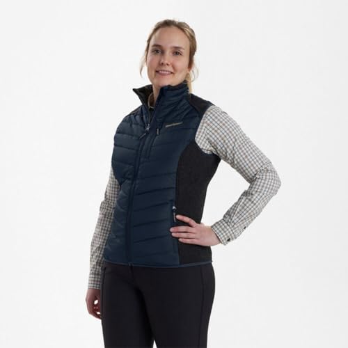 Deerhunter Lady Caroline Padded Waistcoat with Knit Dark Blue