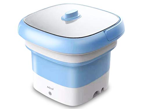 Amazon.co.jp: Micol 小型洗濯機 折りたたみ式 抗菌機能付き 5L ブルー
