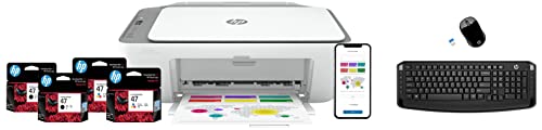 Image of HP Deskjet Ink Advantage Ultra 4826 Print, Copy, Scan, Self Reset Dual Band WiFi & 3ML04AA Wireless USB Keyboard and Mouse Set with 2.4GHz Wireless Connection, USB Receiver /1600 dpi