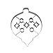 R&M International 5878 Christmas Ornament 7.5" Giant Cookie Cutter with Interior Cut-Outs