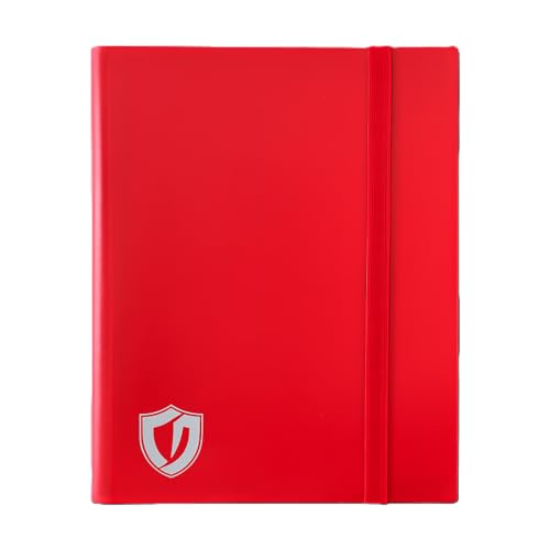 Fichário Para Coleção de Cartas Cartinhas, Capacidade de 360 Card em 20 paginas na Cor Vermelho. Pasta presente para jogo de cartas TCG MTG compatível com Carta Pokémon